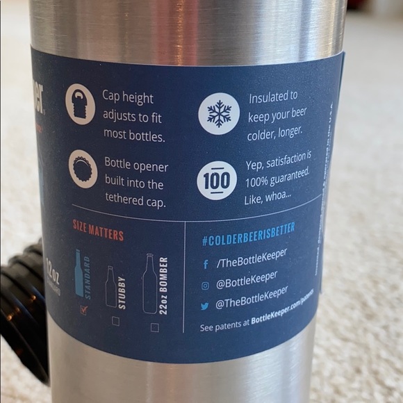 Insulated BottleKeeper for a 12oz bottle. NEW - Picture 3 of 4